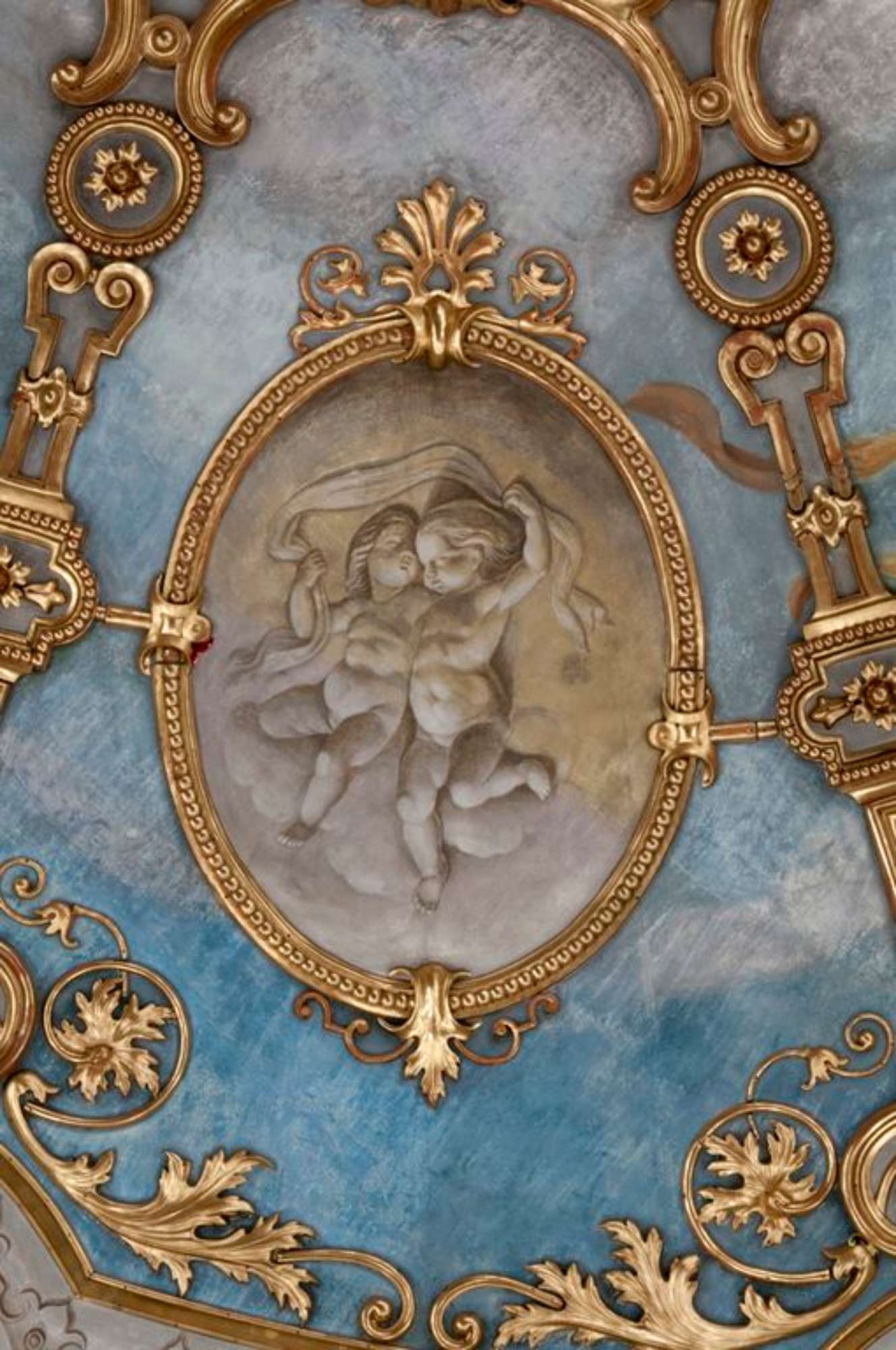 Piacenza, Teatro Municipale, particolare del velario (foto Andrea Scardova, IBC) 2016